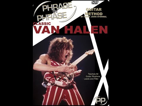 HOT FOR TEACHER Van Halen guitar lesson w TABs GUITAR SOLO INTRO TAPPING how to play EVH
