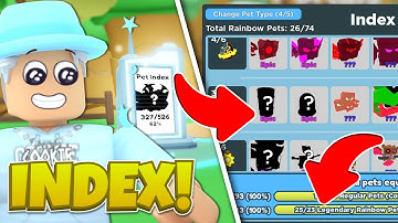 😱HOW I COMPLETED My Rainbow🌈 LEGENDARY Index! (Roblox Clicker Simulator)