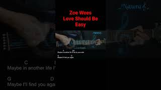 Zoe Wees - Love Should Be Easy Guitar Chords Lyrics #shorts