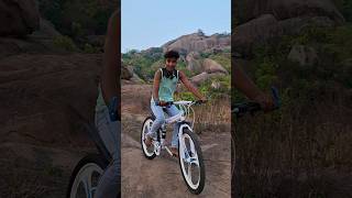 Rode the BMW X6 bicycle up the  Mountain⛰️ #minivlog #shorts  #viral #climb #BMW