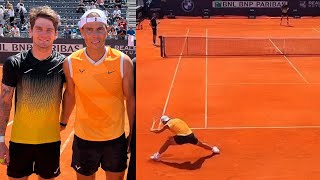 Rafael Nadal vs Thiago Seyboth Wild Amazing Practice Match - Rome 2024