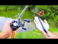 Searching for GIANT Bass w/ BIG Worms! (Pond Fishing)