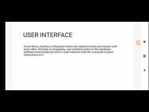 User interface GUI