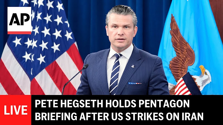LIVE: Pete Hegseth holds Pentagon briefing after US strikes on Iran nuclear sites