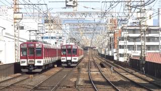 今里駅にやってくる近鉄列車