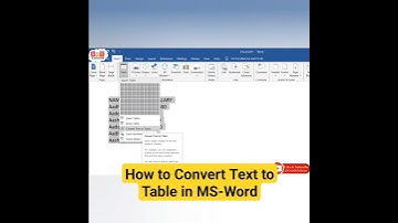 How to Convert Text to Table in MS Word (With Easy Steps)