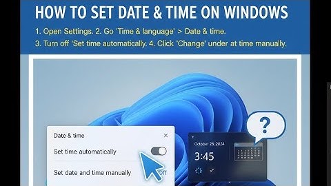 How to Set Date and Time on Windows 10/11 | Fix Incorrect Time Easily | 