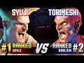 Sf6  syuji 1 ranked guile vs torimeshi 2 ranked dhalsim  high level gameplay