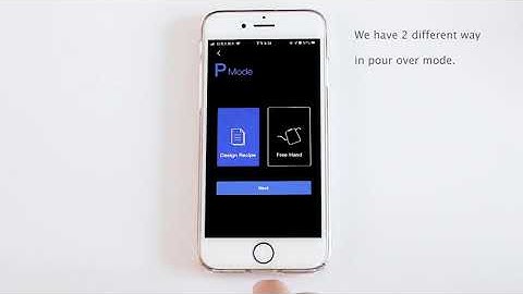 Jimmy scale Hiroia: How to use the scale via App? Here: Pour Over Mode - Design Recipe