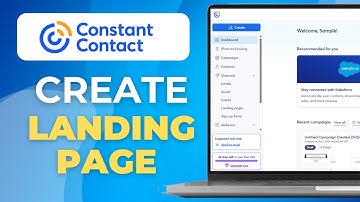 How To Create A Landing Page In Constant Contact | New Guide