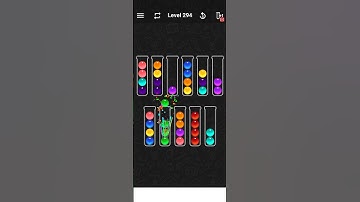 Level 294 of Ball Sort Color water Puzzle