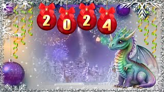 Поздравление С Новым Годом Новогодняя сказка Дракон король новогодней ночи Видео открытка для друзей