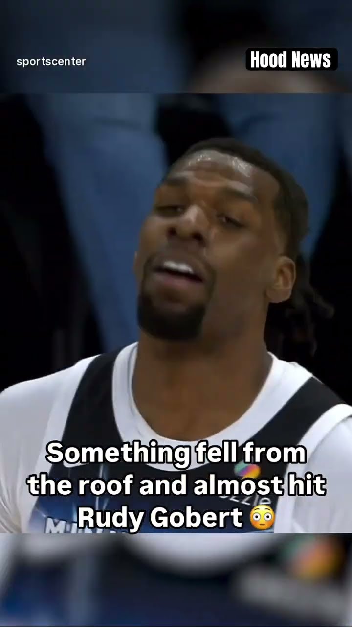 Something fell #hoodnews #rudygobert #timberwolves #accidentnews #accident #how #trending #rudy #wtf