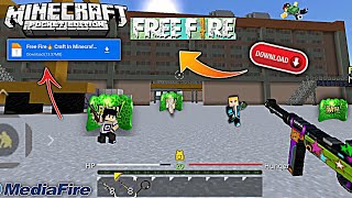 How To Download FREE FIRE Mod In Minecraft PE | Minecraft pe free fire mod | mcpe free fire map screenshot 4