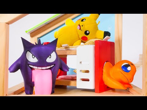 Pokemon get a New House Toy Learning Video! Reading Video for Kids =)