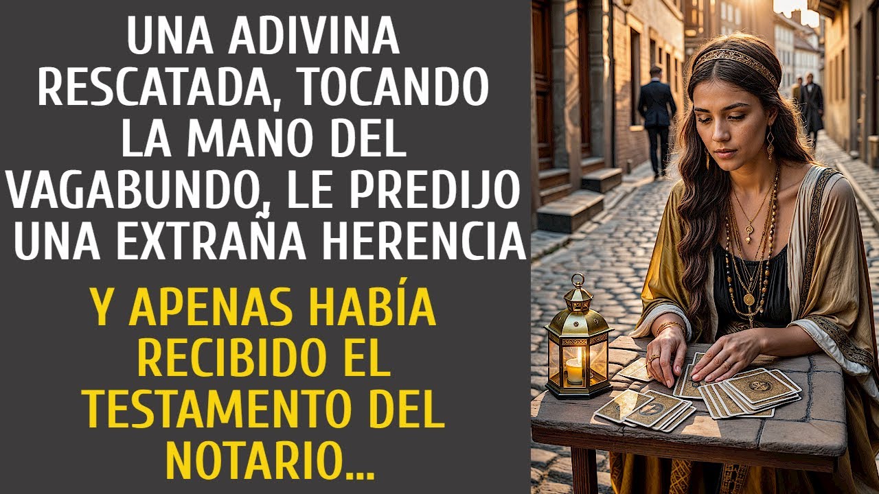Una adivina rescatada, tocando la mano del vagabundo, le predijo una extraña herencia…