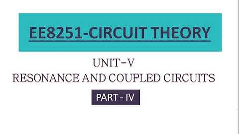 Circuit Theory/Resonance/Previous year Anna University Questions and Solutions