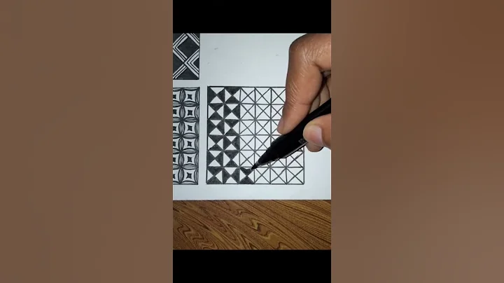 7/60 Zentangle Pattern | Zentangle Art | #shorts #youtubeshorts #myart #zentangle #art #drawing