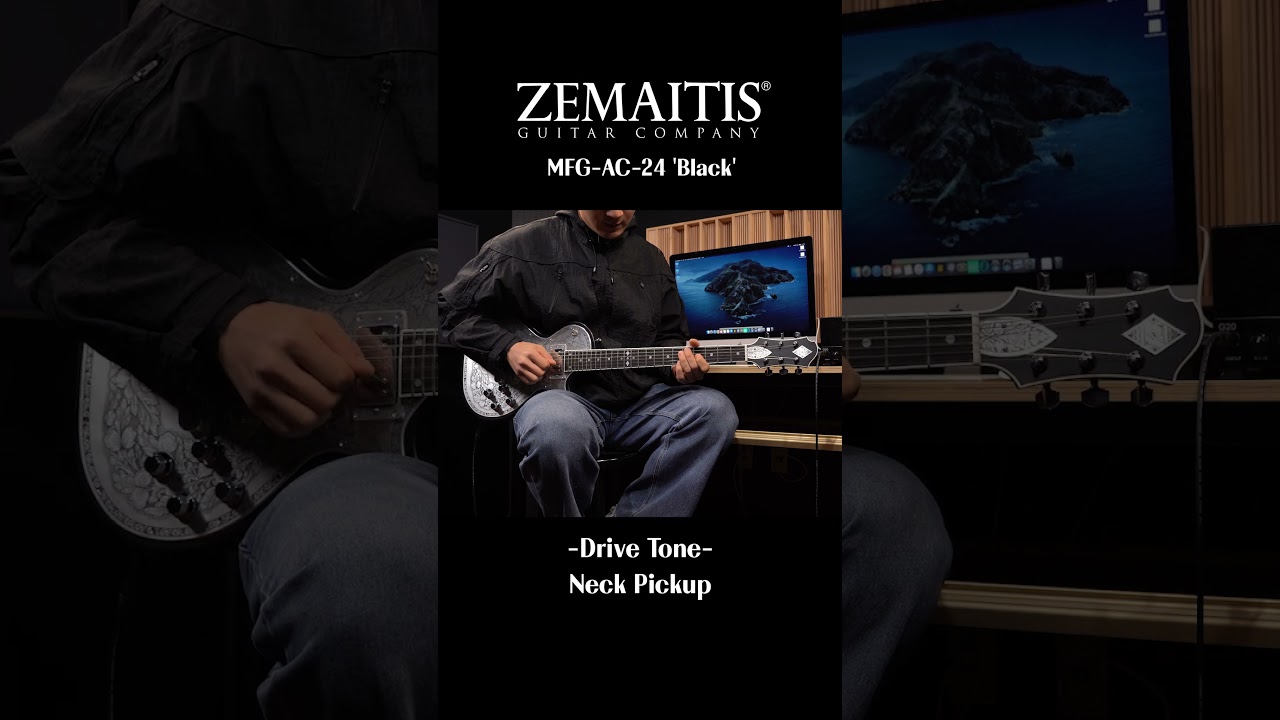 Zemaitis MFG-AC-24 'Black' Demo (Clean, Drive Sound Demo) - YouTube