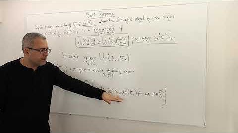 2. Best Response (Game Theory Playlist 2)