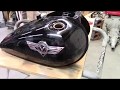 Cleaning and lining a fuel tank with POR15. Part 1