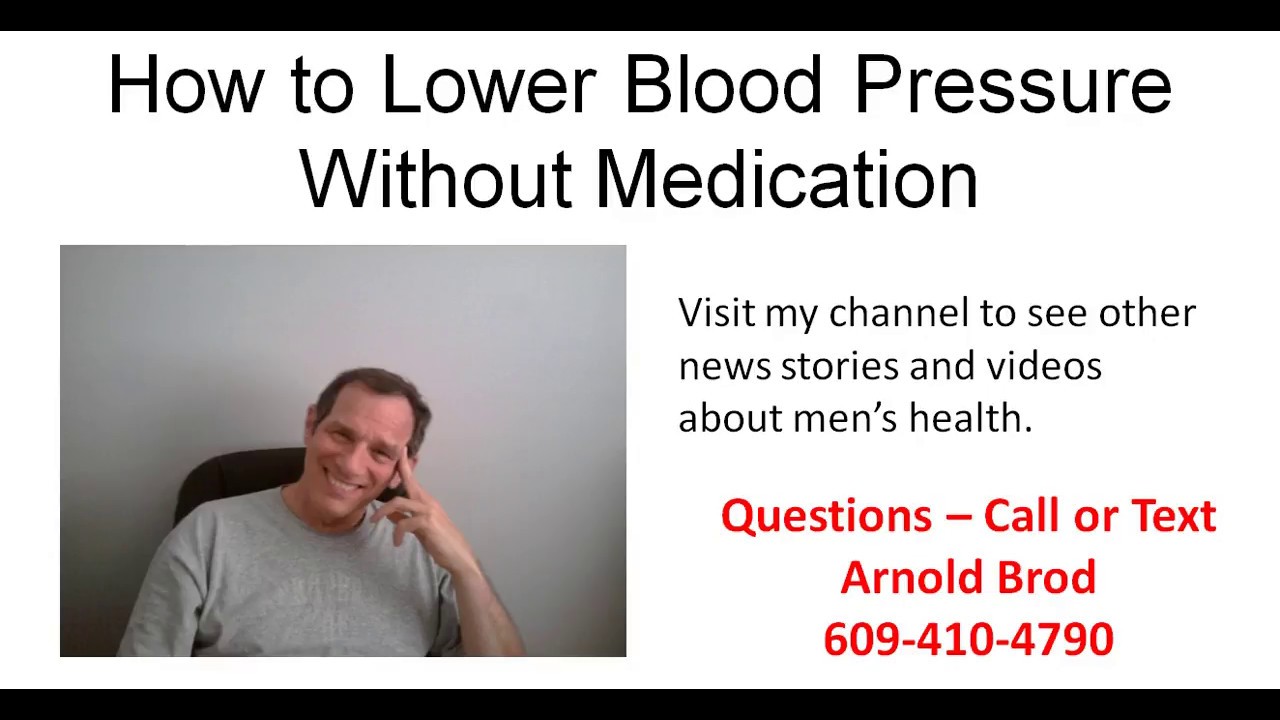 How To Lower Blood Pressure Without Medication Youtube