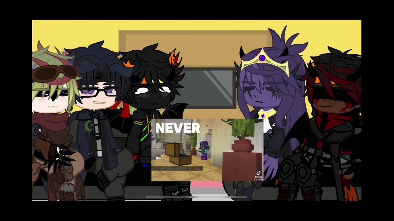 Wifies Invis UNSTABLE PROTAGS REACT TO | discontinued | + wifies | INVIS MAFIA ARC ...