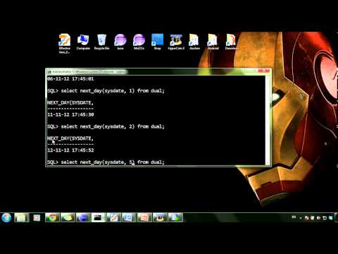 ORACLE SQL 24: NEXT_DAY, LAST_DAY