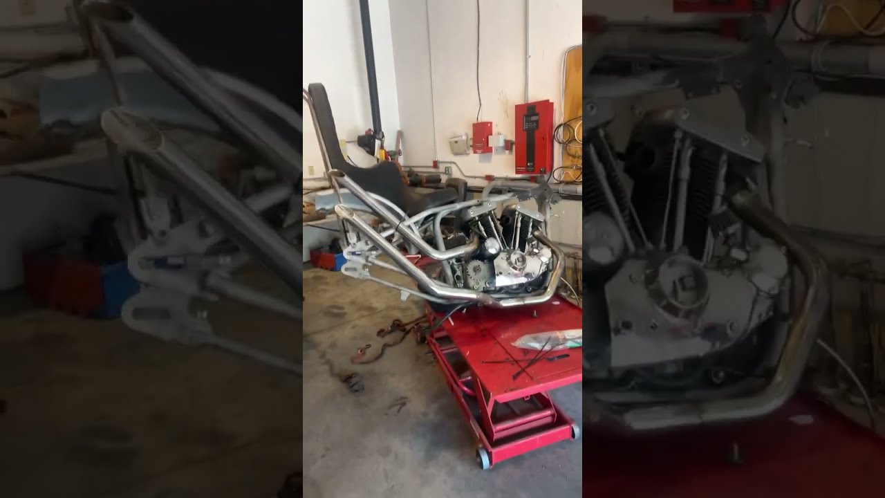 1980 Ironhead Chopper Mock Up Choppers Fabrication Sportster Panhead Shovelhead