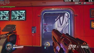 Wine 5 rc4 + DXVK 1.5.1 - Overwatch EPIC settings - Practice Range - Linux