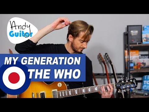 The Who - My Generation Guitar Lesson/ Tutorial - Easy Rock Songs On Guitar