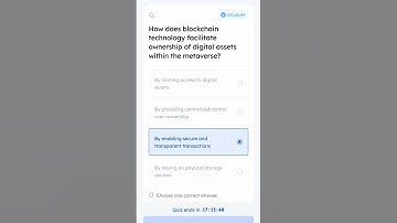 How does Blockchain technology facilitate ownership of digital assets within the metaverse?