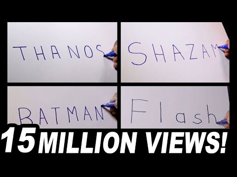 artist-turns-words-into-pictures!-drawing-marvel-and-dc-characters-from-their-names!
