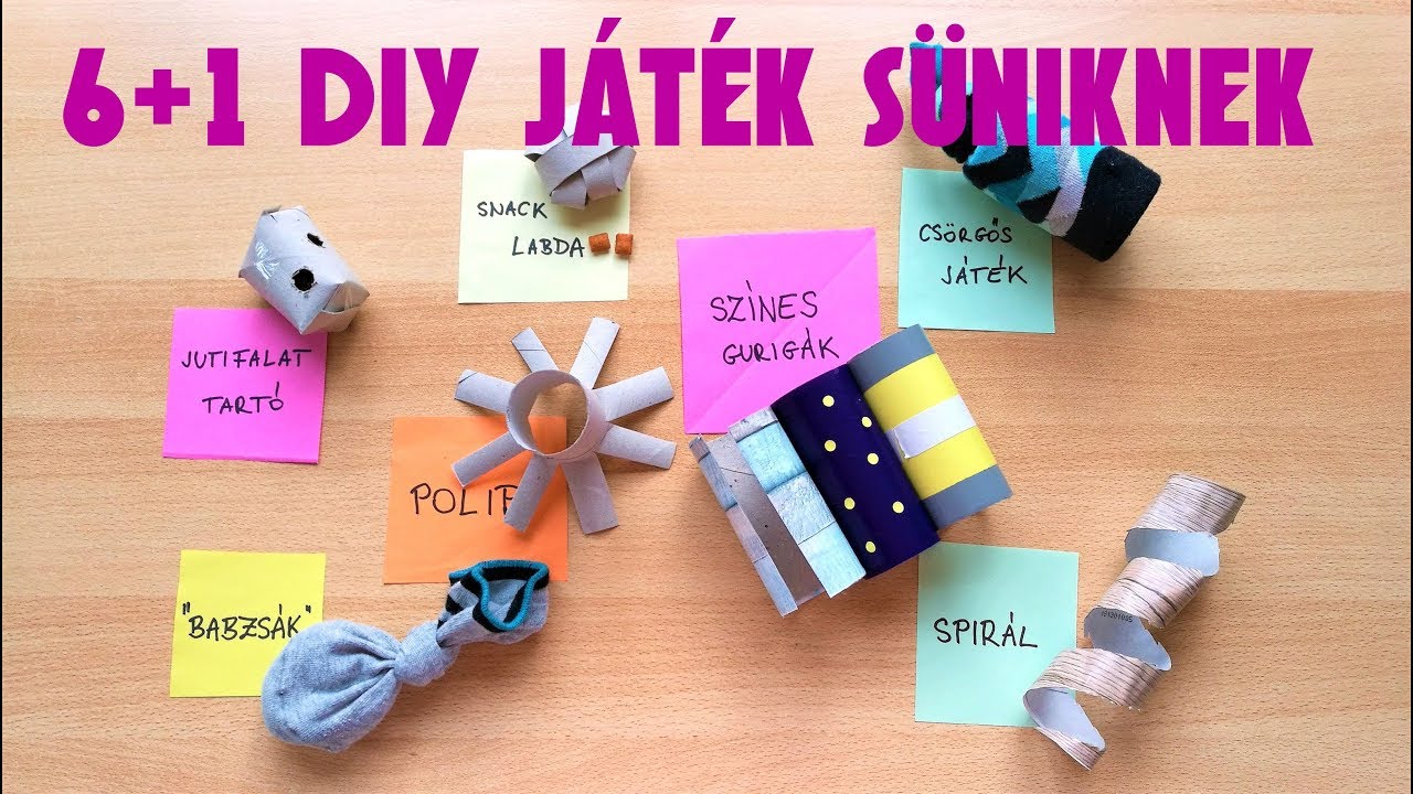 6+1 DIY JÁTÉK TÖRPESÜNIKNEK
