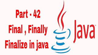 Final , Finally , Finalise in java | Learn Java in Tamil | Java Tamil Vathiyar | Part - 42