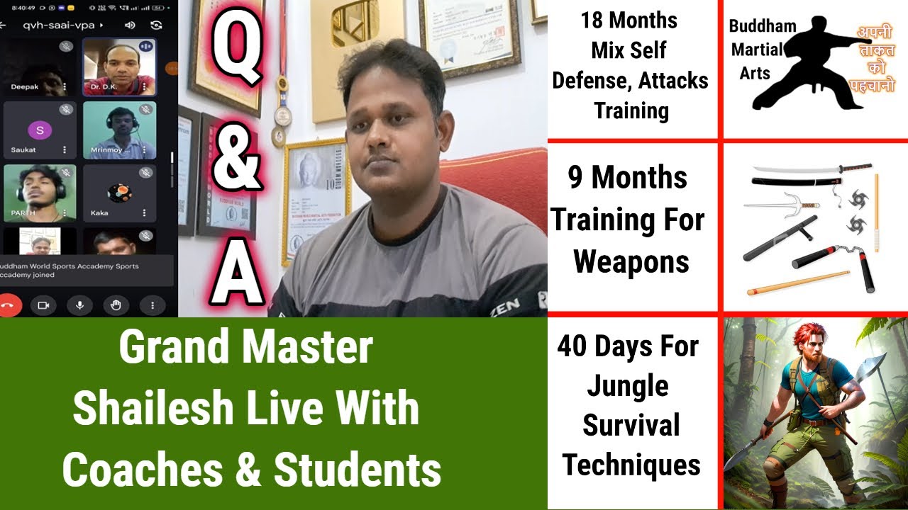 Grand Master Shailesh Live With Coaches & Students - Q&A | Buddham ...