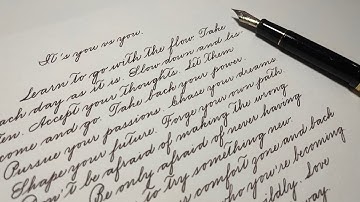 Write with me | Spencerian Penmanship Writing | Pilot Custom 823 | The Normal | Handwriting Practice