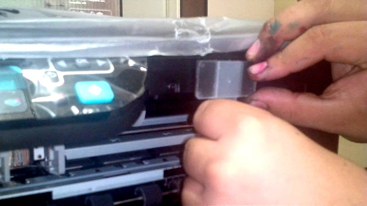 COMO INSTALAR UN SISTEMA DE TINTA CONTINUA EN HP 4500 - YouTube