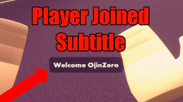 How to make a player joined subtitle | Rec Room