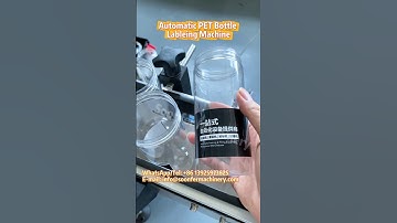 Automatic PET Bottle Labeling Machine #labelingmachine #roundbottlelabelingmachine #shorts #labeling
