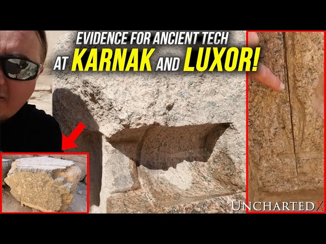 MASSIVE Tube Drills, Overcuts, and Melted Granite at Karnak and Luxor Temples! class=