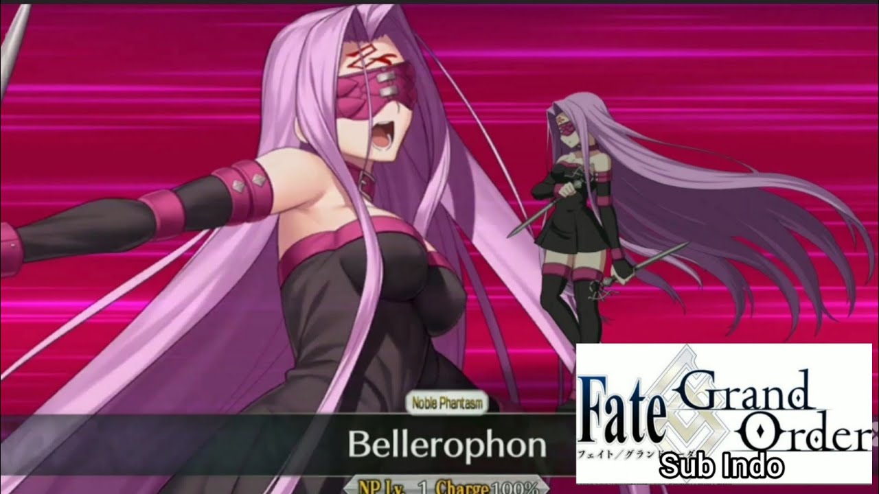 Medusa Rider Noble Phantasm Bellerophon FGO Sub Indo YouTube