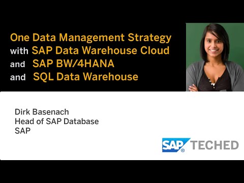 One Data Management Strategy with SAP Data Warehouse Cloud and SAP BW/4HANA, SAP TechEd Lecture