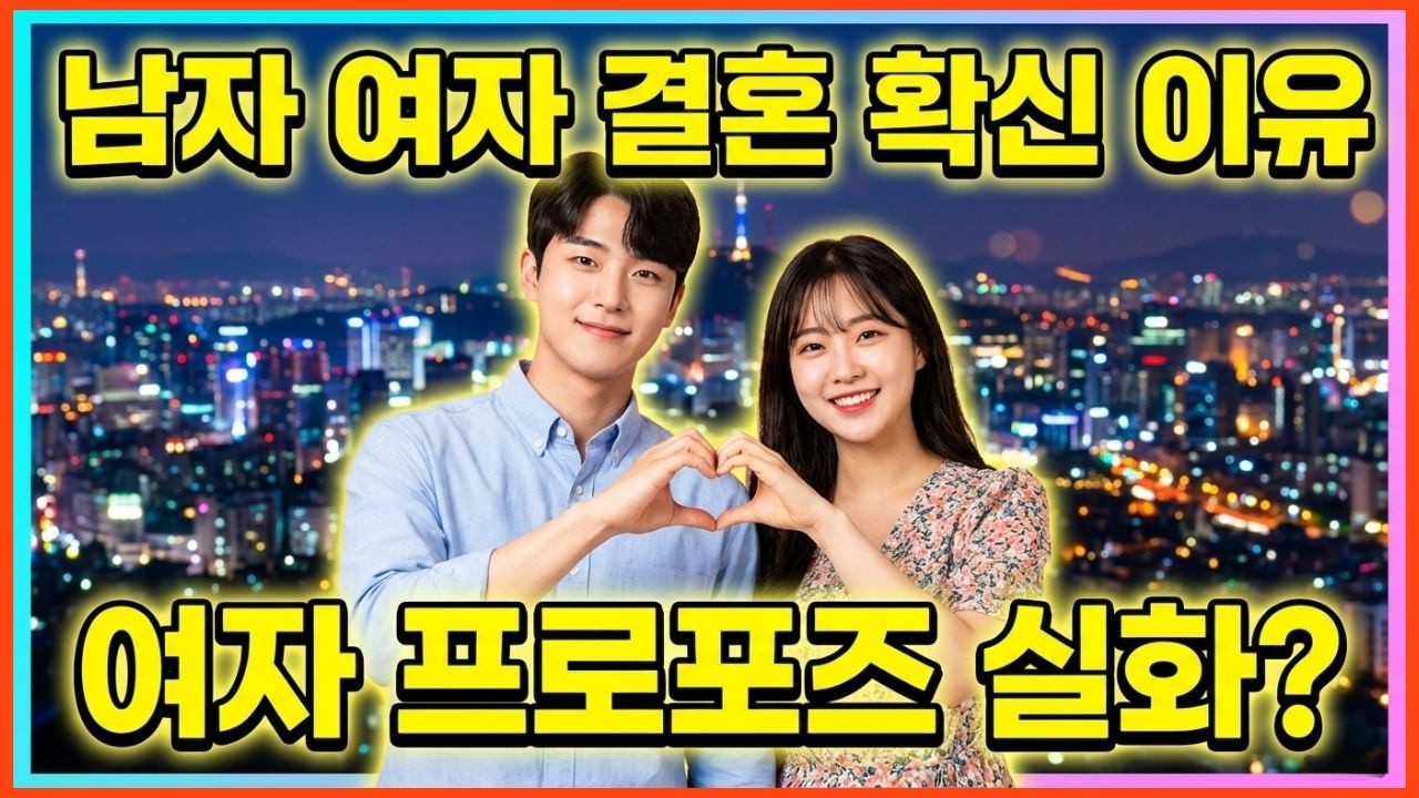 애인에게 결혼하자 결심하는 순간