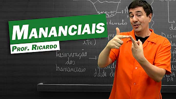O quê mananciais fornecem?