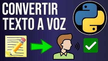 Convertir Texto a Voz con Python ✅ | Cómo pasar Texto a Voz usando Python | Python Text to Speech