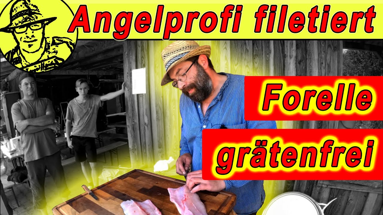 So macht's der Profi: Fisch grätenfrei filetieren - Forelle filetieren. Mit @GartenGysi