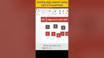 Quickly align objects using QAT in PowerPoint