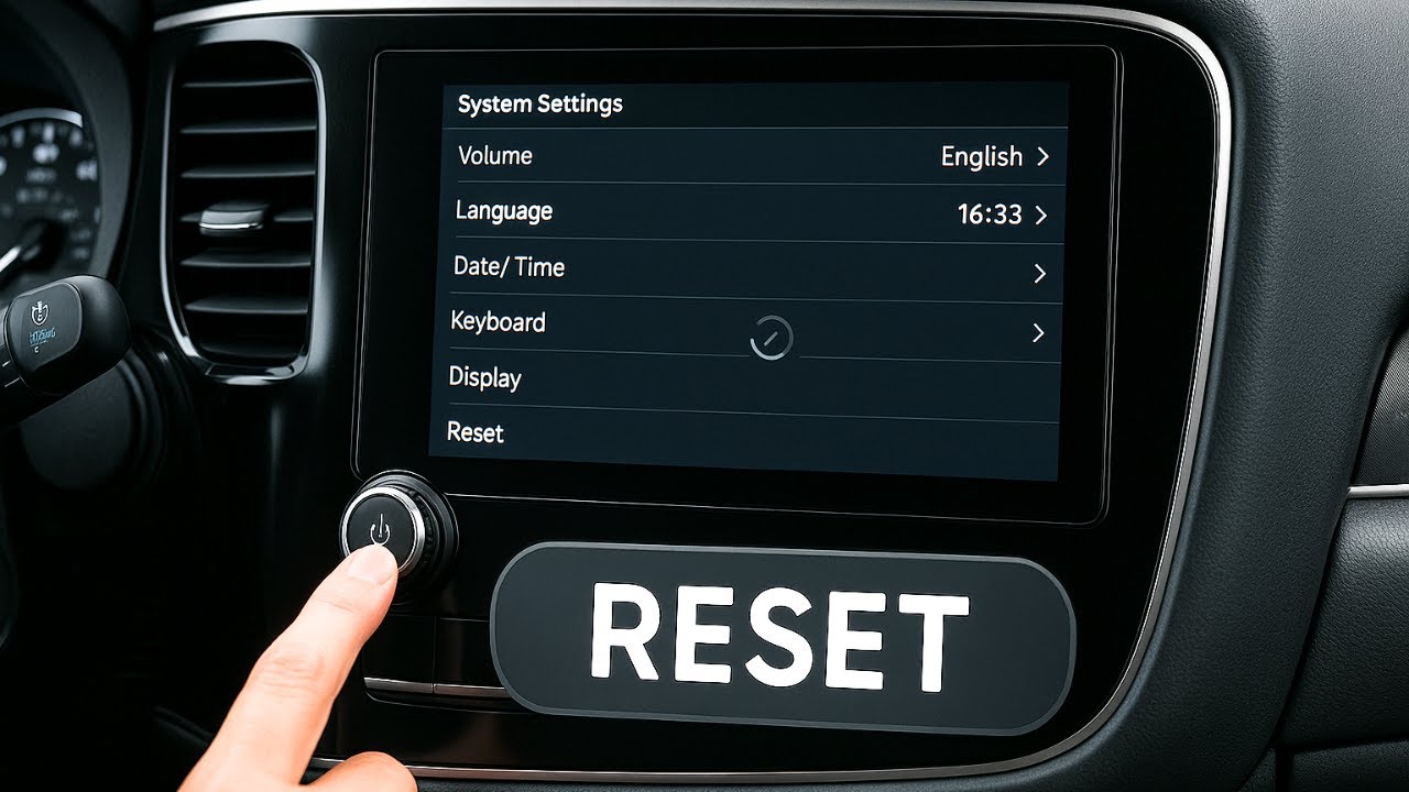 Как сбросить настройки информационно-развлекательной системы Mitsubishi Outlander