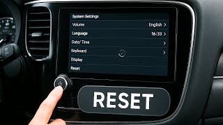 How To Reset Mitsubishi Outlander Infotainment System